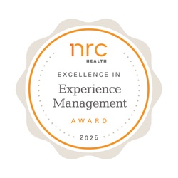 NRC Health experience management award logo