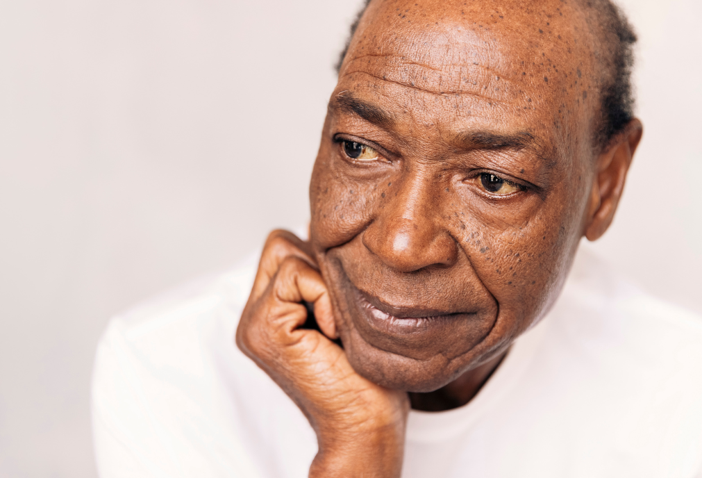 Older man smiling